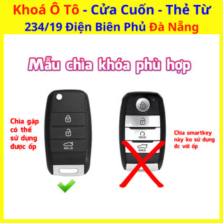 Bao Da nhựa TPU chìa khoá xe KIA K3 Cerato, Sorento 3 nút bấm chìa khoá gập