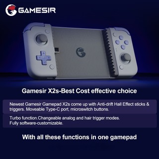 Tay cầm chơi game Gamesir X2s Type C (hỗ trợ iPhone 15 & Android)