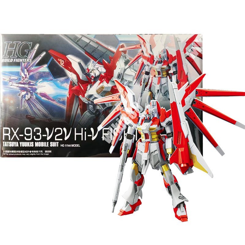 Gundam HG Xingfeng RX-93-V2V Fighter Red HI-NU Vrabe kèm decal nước base Fighter HGUC Rx93 Nu Rx-93 