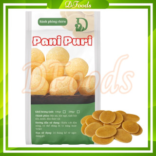 Bánh phồng chiên Pani Puri Ấn Độ, chiên phồng hình trái banh