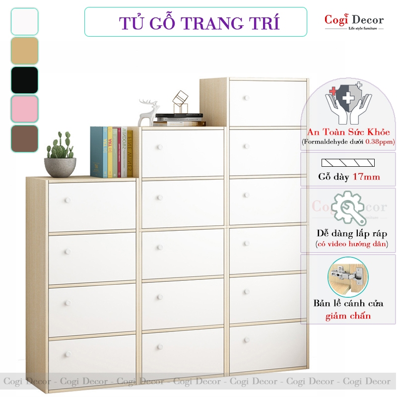 Tủ Locker Gỗ Mini Nhiều Tầng Đa Năng Đựng Hồ Sơ Tài Liệu KTT-20