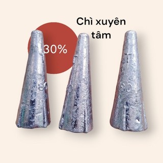 1kg chì câu cá xuyên tâm nhọn