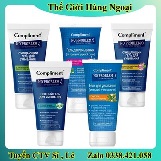 Sữa rửa mặt - gel no problem compliment chứa tea tree salicylic acid,giảm viêm,mụn 200ml của nga