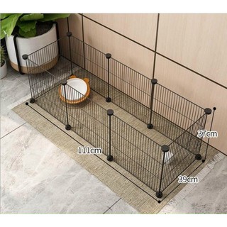   Hai màu đen và trắng  Combo 10 Tấm Sắt Lưới Ghép Chuồng Quây Lồng Sắt Cho Chó Mèo   Lưới nan dày  