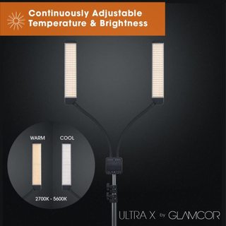 > đèn phun xăm nối mi glamcor ultra x - sparkle grey limited phiên bản giới hạn đính pha lê sang trọng