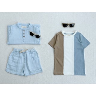 Colourblock T-shirt 24 macro & micro (Áo Phông Ngắn Tay Cổ Tròn Phối Màu)
