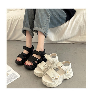  Sandal Đế Cao 7Cm Hình Mặt Cười