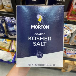 Muối không chứa i-ốt kosher hạt thô morton - kosher salt 1.36kg