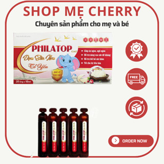 combo 4 hộp philatop đạm sữa non tổ yến cho bé từ 6m