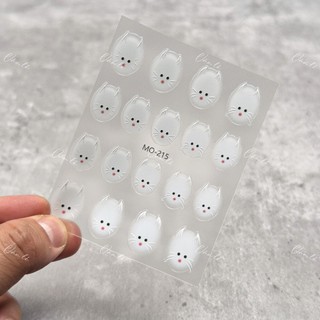 Sticker hình thỏ dán móng  chuyên dùng làm nail