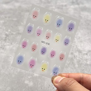 Sticker hình thỏ dán móng  chuyên dùng làm nail