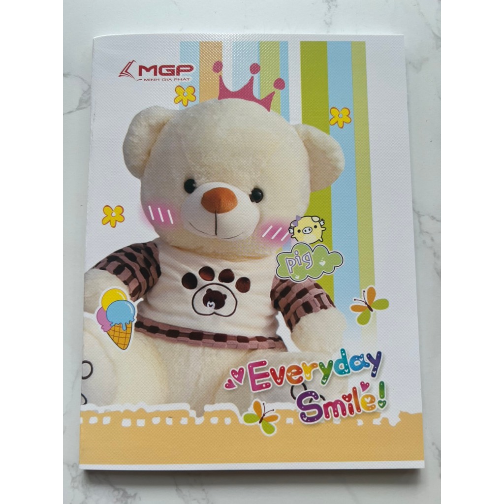 Tập Vở Gấu Teddy 96 200 Trang 158x205mm Dày 80  Minh Gia Phát - Camshop