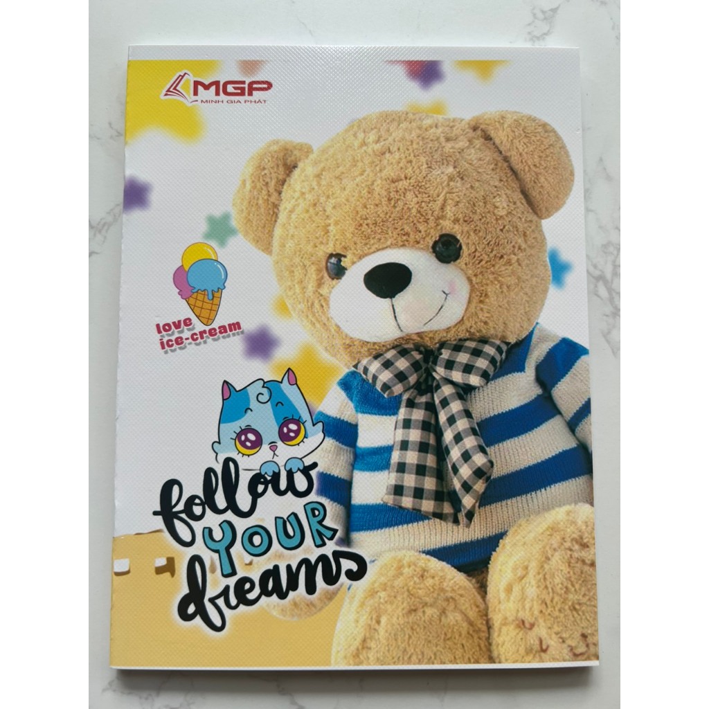 Tập Vở Gấu Teddy 96 200 Trang 158x205mm Dày 80  Minh Gia Phát - Camshop