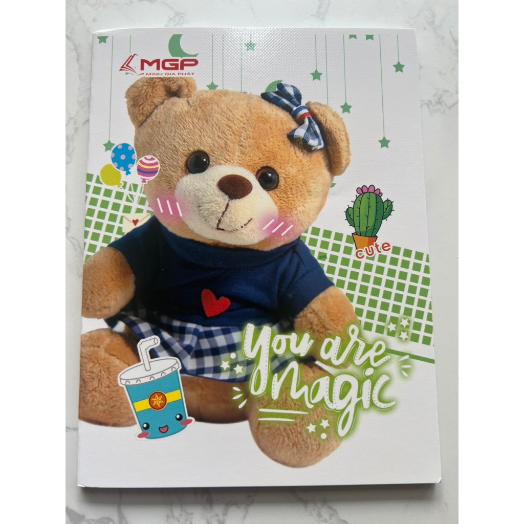 Tập Vở Gấu Teddy 96 200 Trang 158x205mm Dày 80  Minh Gia Phát - Camshop