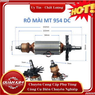 Rotor/ruột máy mài Maktec MT954 tặng kèm chổi than cao cấp