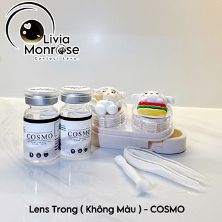 Lens Trong Suốt COSMO HÀN QUỐC ( 1 c) [ Tặng khay đơn ] Combo Khay như ảnh mua riêng -  Lens trong suốt cận , Tự nhiên