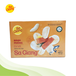 Bánh phồng cá hồi 40% cá hồi sa giang - 200g