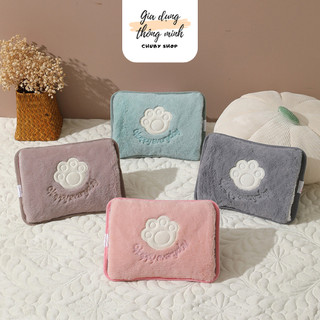Túi chườm nóng đau bụng kinh, túi sưởi, chườm đau bụng cắm điện Tay mèo Chuby Shop