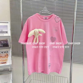 Áo gấu trái tim đính đá 2 màu cực XINH