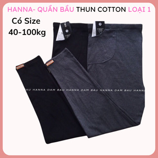 [HANNA ] Quần bầu công sở bigsize 100kg vải thun cotton cao cấp co dãn nhiều thoải mái thoáng mát không xù có thun chỉnh