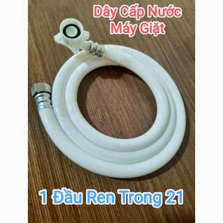 dây cấp nước máy giặt 1,5M đầu ren 21