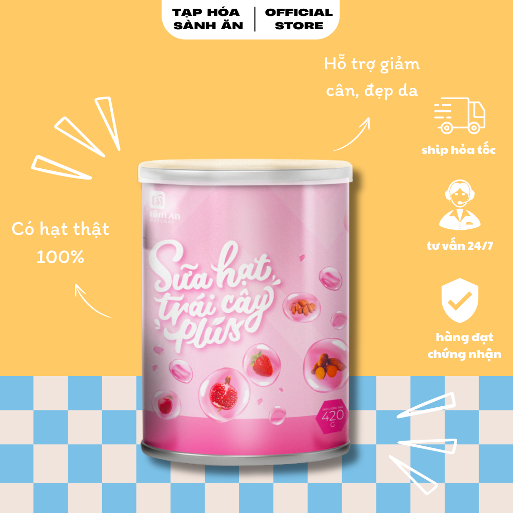 Sữa Hạt Trái Cây Plus TÂM AN Plant- based, Thuần Chay