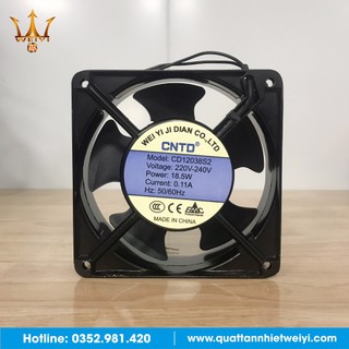 Quạt tản nhiệt 220v 12x12 15x15 15x17 18x18 20x20cm cntd trung cấp