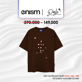 Áo thun unisex Cafeteria màu nâu choco - Basic tee Onism