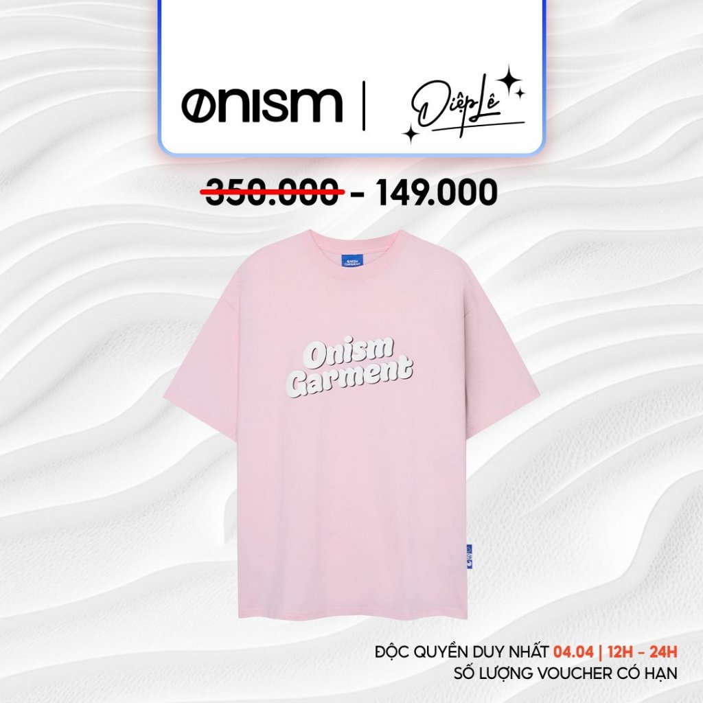 [Onism x Diệp Lê] Áo thun unisex Basic Onism garment new color Hồng baby - Basic tee ONISM
