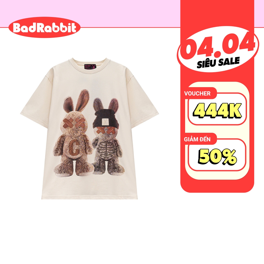 Áo Thun Unisex Bad Rabbit COUPLE TEDDY 100% Cotton - Local Brand Chính Hãng