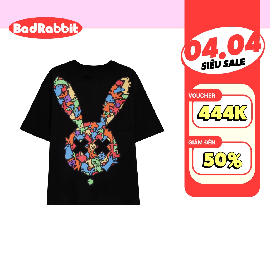 Áo Thun Unisex Bad Rabbit FULL RABBIT 100% Cotton - Local Brand Chính Hãng