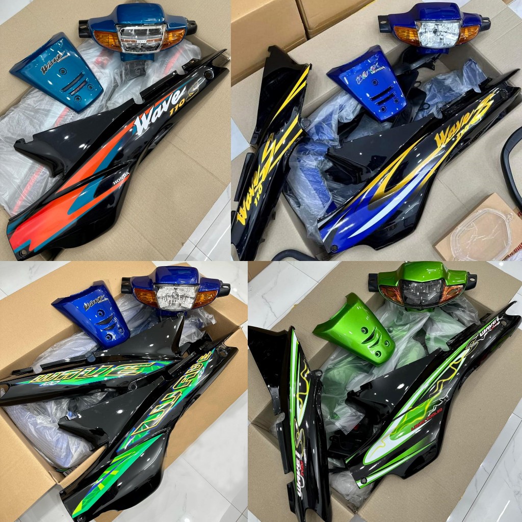 Dàn áo wave nhỏ màu xanh đen (hàng Cao Cấp)