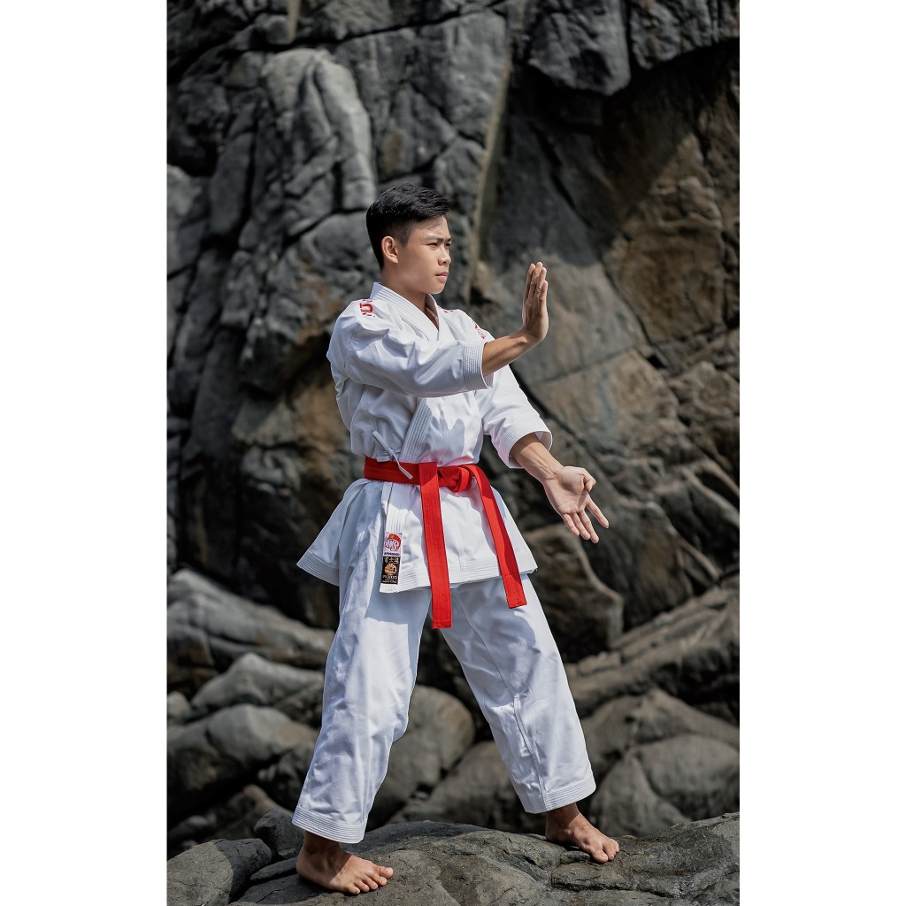 GIẢM MẠNH Võ phục Karate Kata Fujido KC02SS (COMBO 2 áo 1 quần) thi đấu Quốc Gia