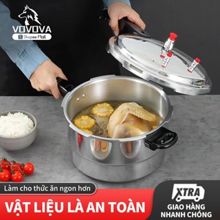 VOVOVA Nồi áp suất Nồi áp suất chân không hợp kim nhôm đa chức năng 14/10L/5.5L/3.5L Pressure Cooker