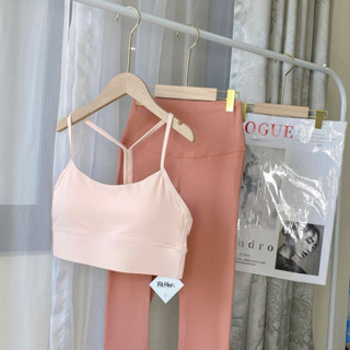 Set áo lót ngực và quần dài lưng cao Fit Her tập gym, yoga thoải mái cho nữ
