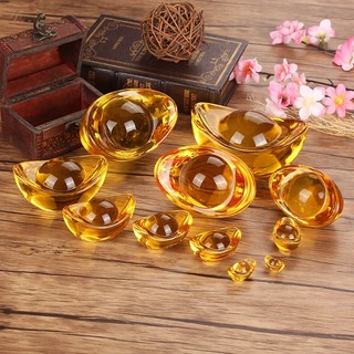 COMBO Thỏi Vàng Phong Thủy, cầu tài lộc, Thỏi Vàng Pha Lê,Kim Nguyên Bảo, bàn thờ thổ địa thần tài