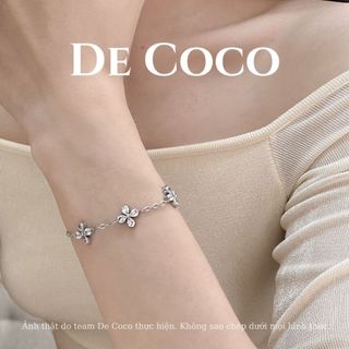 Vòng tay nữ De Coco Lalia cỏ 4 lá đính đá