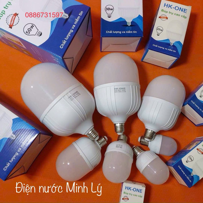 Bóng đèn LED Búp Trụ siêu sáng tiết kiệm điện, BẢO HÀNH đổi mới 6 tháng, hàng đủ Watt