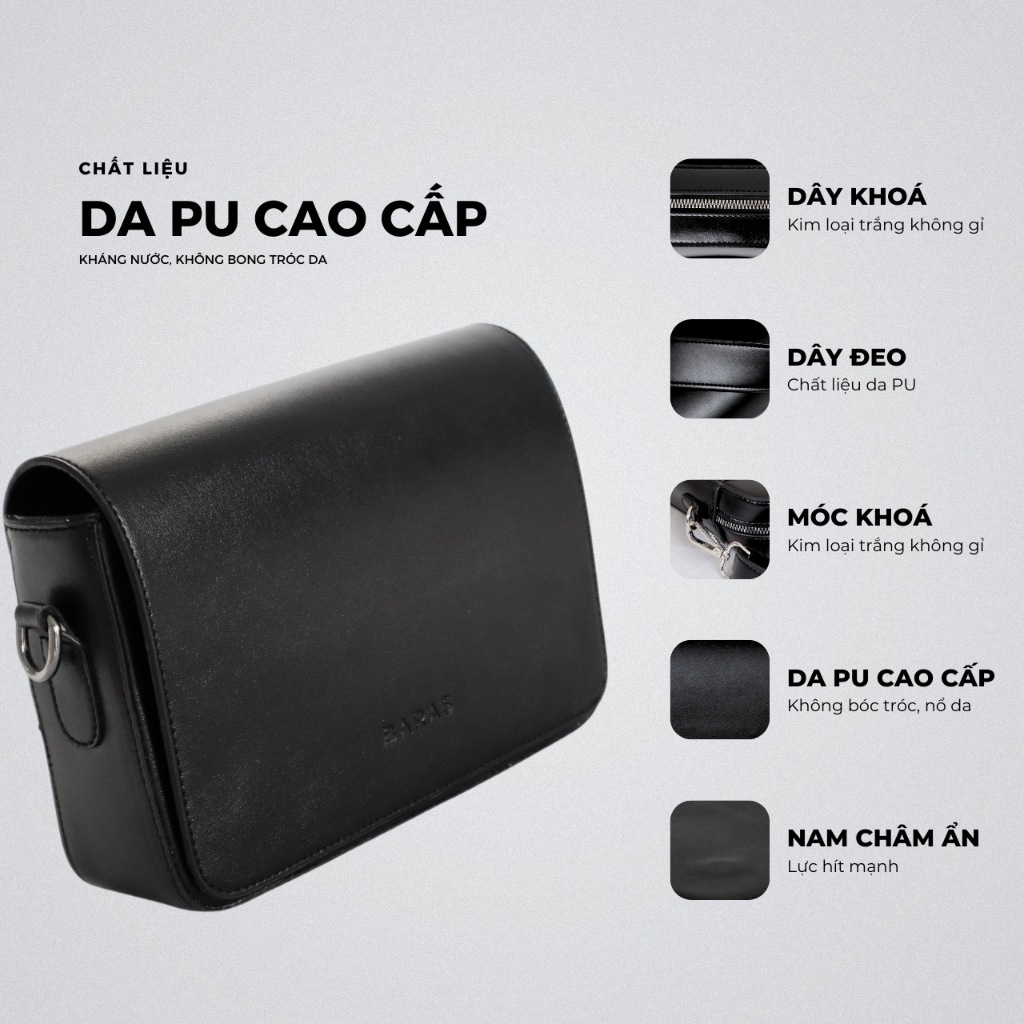 Túi đeo chéo nam - Paxton Bag - BARAS VIETNAM - Túi da nam | BigBuy360 - bigbuy360.vn