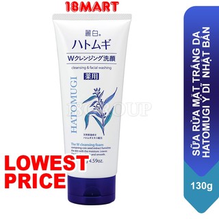 Sữa rửa mặt trắng da Hatomugi ý dĩ 130g Nhật Bản