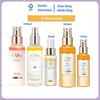 Xịt khoáng serum d'Alba, serum dạng xịt khoáng căng bóng da dưỡng ẩm, căng bóng