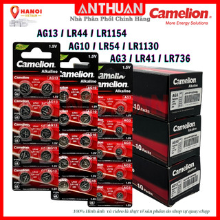 Pin ag13 / ag10 / ag3 camelion alkaline 1.5v lr41 lr44 lr54 lr1154 lr1130 lr736. pin nút áo lắp đèn led, đồ chơi, khiển