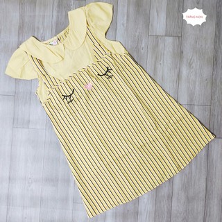 Đầm bé gái, váy trẻ em từ 22kg - 34kg, chất vải Linen cao cấp mát mẻ, kiểu dáng yếm dễ thương. Bộ đầm cho bé gái