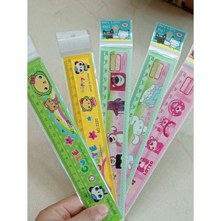 Combo 10 chiếc thước kẻ 20cm hình kute