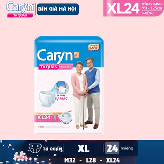 Tã quần người lớn Caryn bỉm quần gói lớn size M32 L28 XL24 Mỏng Nhẹ Chống Tràn #bỉm caryn #tã caryn #bỉm già Caryn