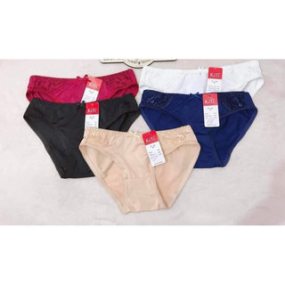 Quần lót nữ thun lạnh phối ren Kiti, lưng thấp