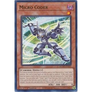 [ Dưa Hấu Yugioh ] Lá bài thẻ Micro Coder - Rare - Tặng bọc bài nhựa bảo quản