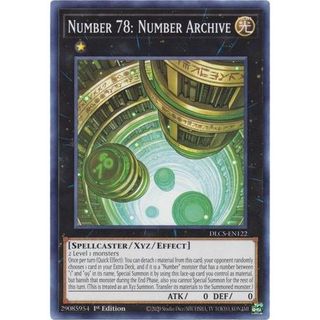 Lá bài thẻ bài Yugioh Number 78 Number Archive - Tặng bọc bài nhựa bảo quản