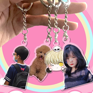 Móc khoá, standee cắt viền IN THEO YÊU CẦU siêu cute làm quà tặng, quà lưu niệm, dấu ấn cá nhân, móc khoá mica,....