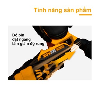 Máy chà nhám tròn dùng pin INGCO CROSLI2001 (không kèm pin và sạc)